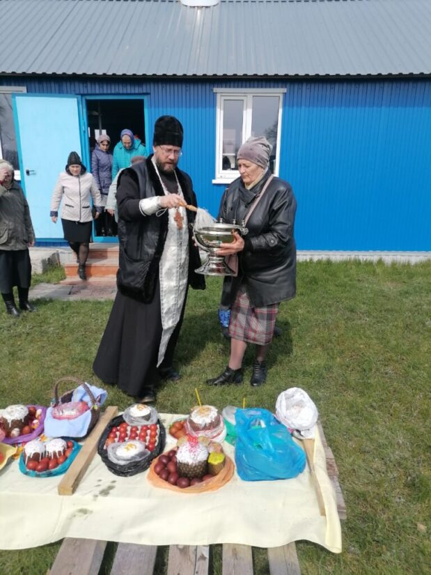 Освящение куличей в Казанке